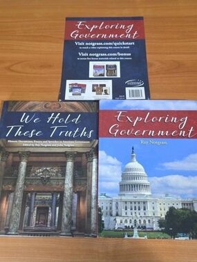 EXPLORING GOVERNMENT•Complete Hardback Textbook Set•HOMESCHOOL High School NEW